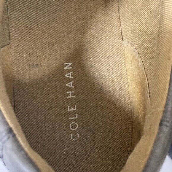 Cole Haan Quincy Shoes Men's Oxfords Sport Fashion Grey Leather Canvas Sz 12M - Picture 5 of 10